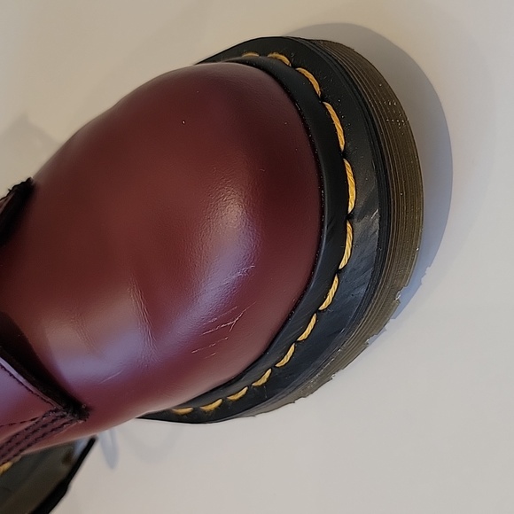 Dr. Martens 1460 Lace up Boots Burgundy Sz: 6 US - Picture 12 of 13